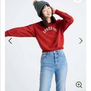 NWT Madewell Sweatshirt crop size small